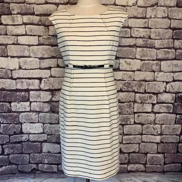 Calvin Klein Dresses & Skirts - Calvin Klein Striped Dress Size 10